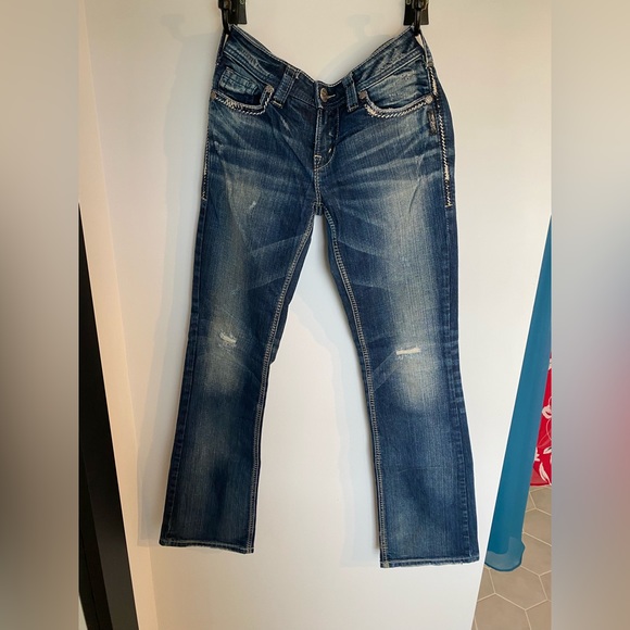 Silver Aiko Bootcut Jeans - Picture 1 of 7